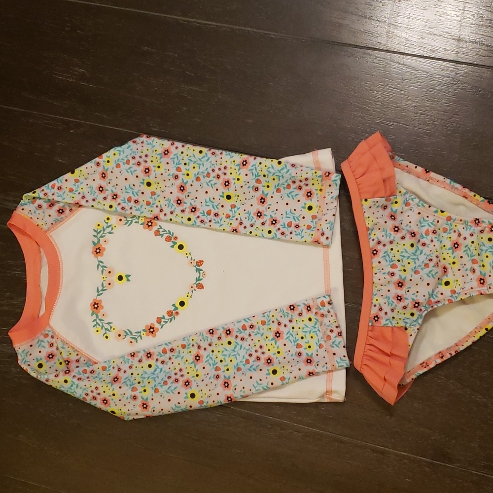 2 piece rashguard swim suit